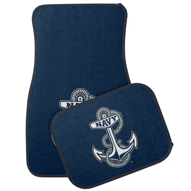 Naval Academy Anchor Car Floor Mat | Zazzle