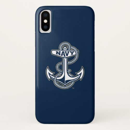Naval Academy Anchor iPhone X Case