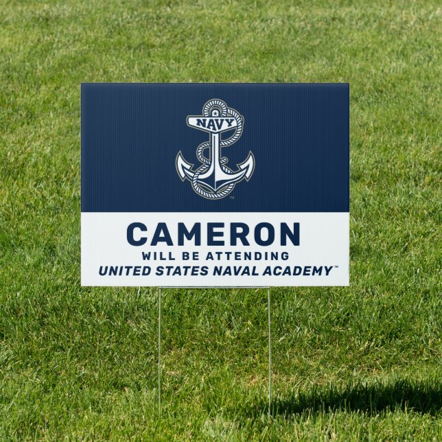 Naval Academy Anchor Future Graduate Sign (Insitu)