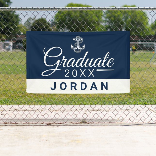 Naval Academy Anchor Graduate Banner (Insitu)