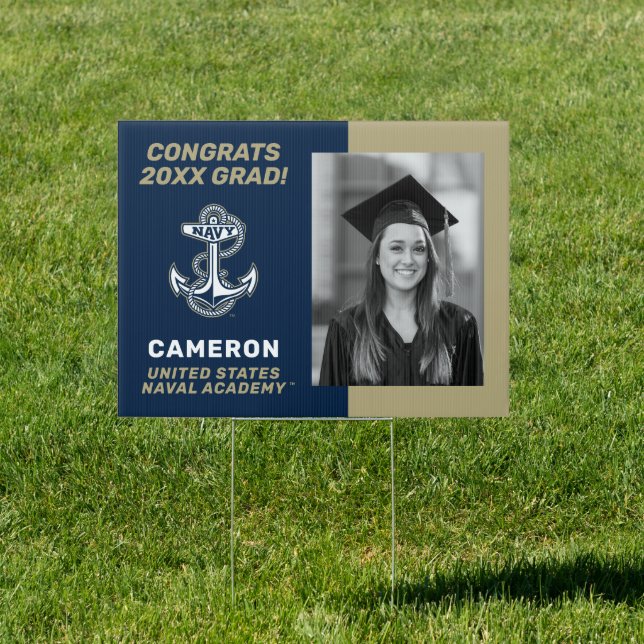 Naval Academy Anchor Graduate Sign (Insitu)