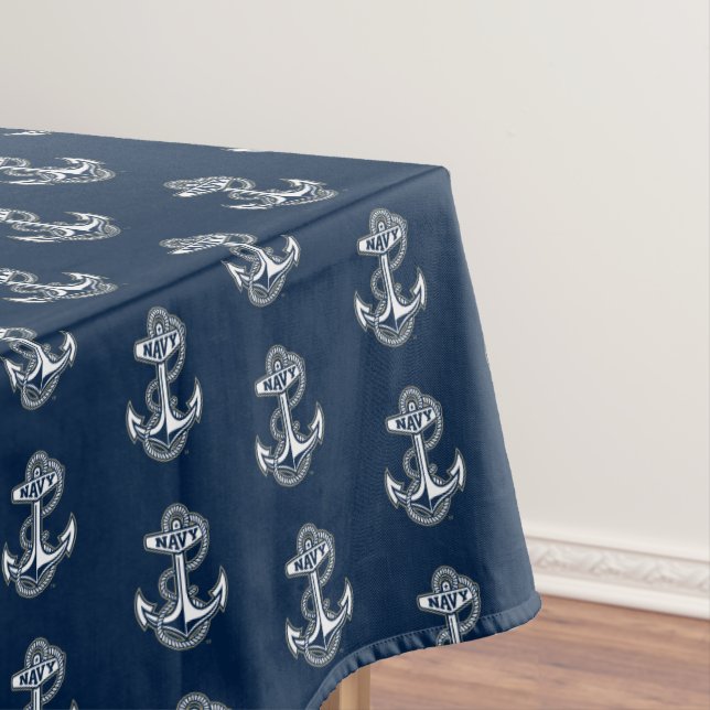 Naval Academy Anchor Graduate Tablecloth (In Situ)