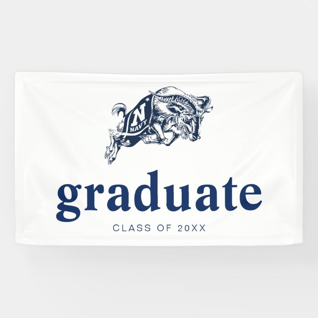Naval Academy Anchor | Graduation Banner (Horizontal)