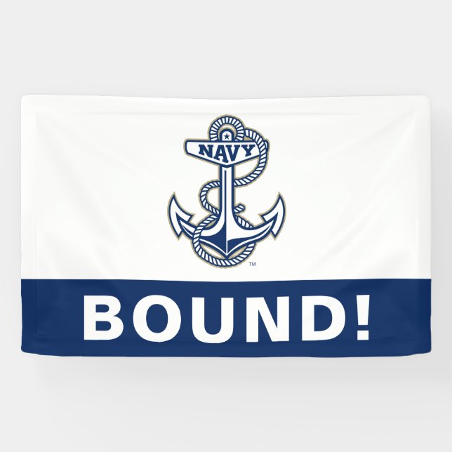 Naval Academy Anchor | Graduation Banner (Horizontal)
