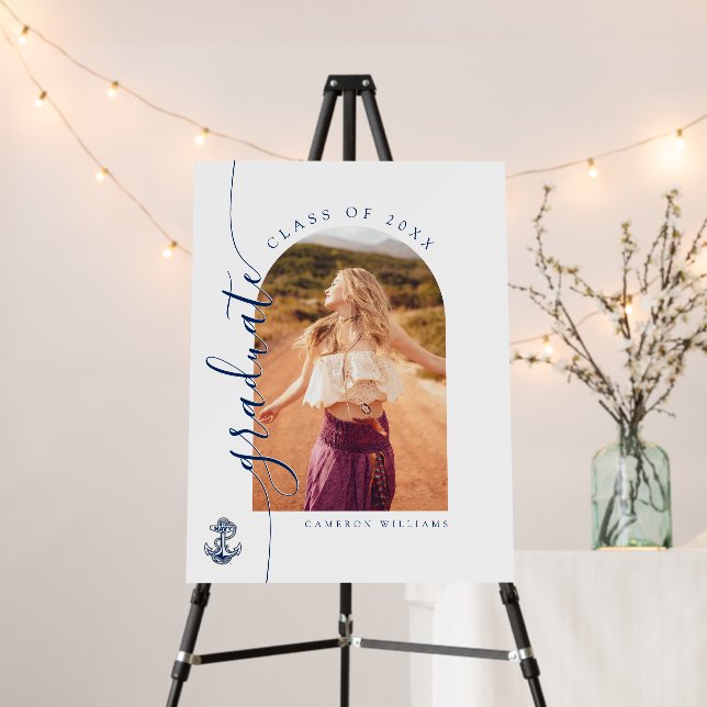Naval Academy Anchor | Graduation Foam Board (In Situ (Stand))