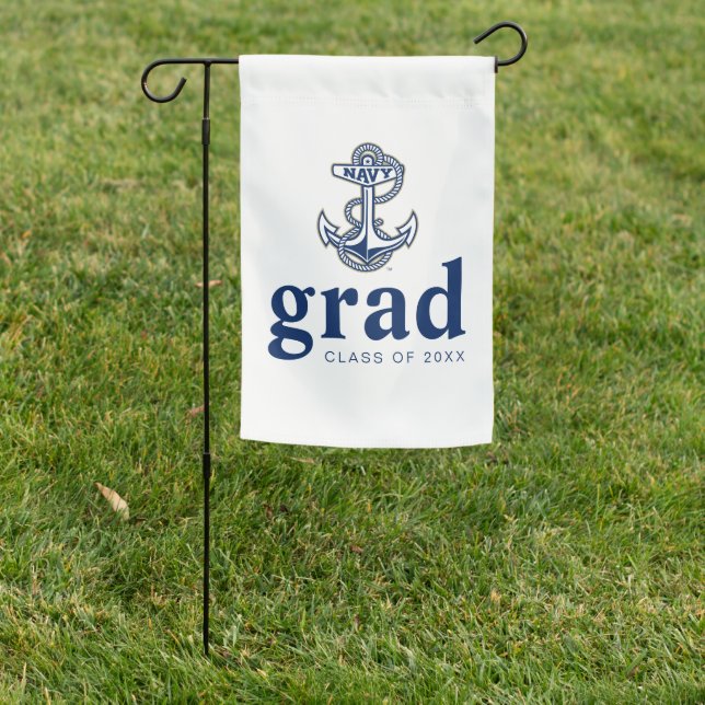 Naval Academy Anchor | Graduation Garden Flag (In SItu)
