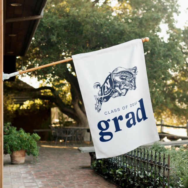 Naval Academy Anchor | Graduation House Flag (In SItu)