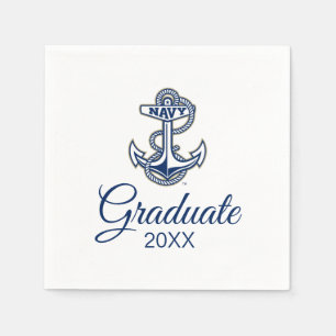 Naval Academy Anchor Graduation Napkins