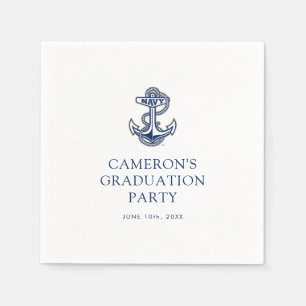 Naval Academy Anchor Graduation Napkins