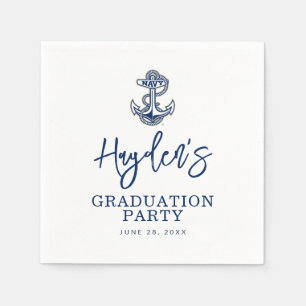 Naval Academy Anchor   Graduation Napkins