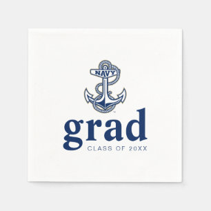 Naval Academy Anchor Graduation Napkins
