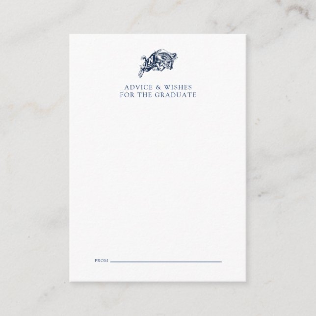 Naval Academy Anchor | Graduation Note Card (Front)