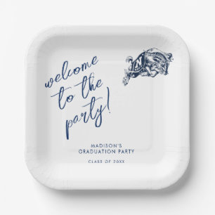 Naval Academy Anchor   Graduation Paper Plates