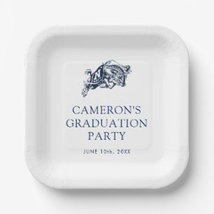Naval Academy Anchor   Graduation Paper Plates