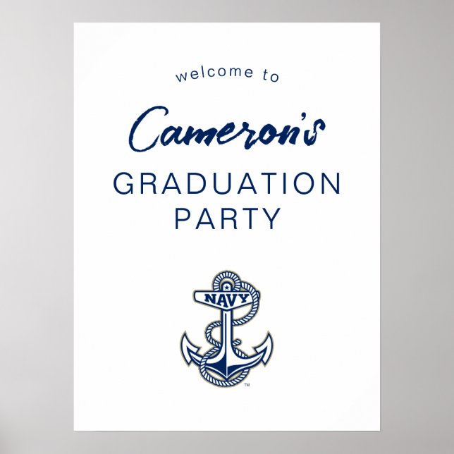 Naval Academy Anchor | Graduation Poster (Front)