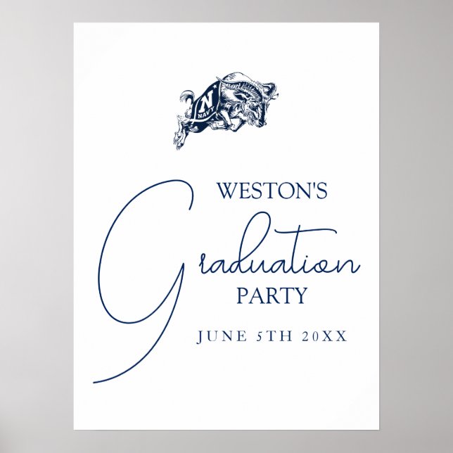 Naval Academy Anchor | Graduation Poster (Front)