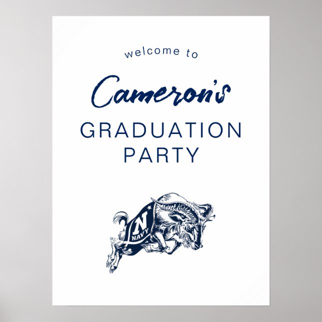 Naval Academy Anchor | Graduation Poster (Front)