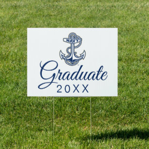 Naval Academy Anchor Graduation Sign