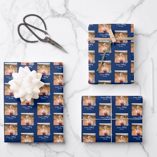 Naval Academy Anchor | Graduation Wrapping Paper Sheets (Front)