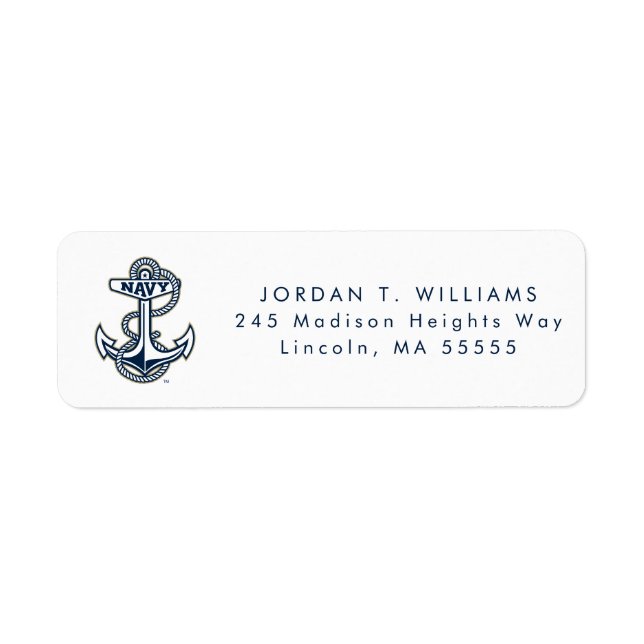 Naval Academy Anchor Label (Front)