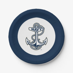 Naval Academy Anchor Paper Plates