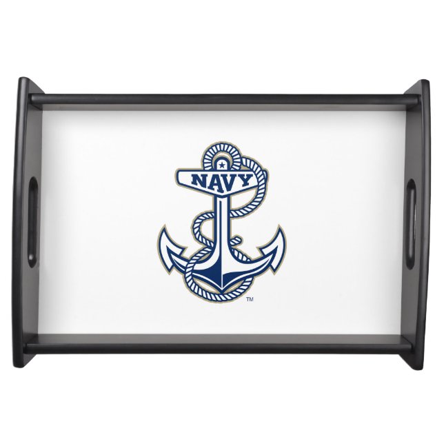Naval Academy Anchor Serving Tray (Front)