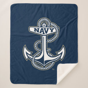 Naval Academy Anchor Sherpa Blanket