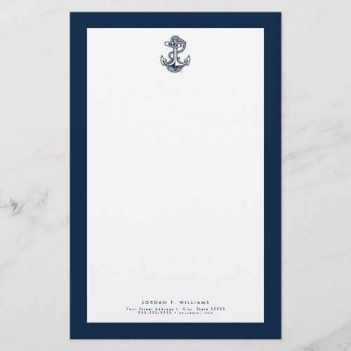 Naval Academy Anchor Stationery