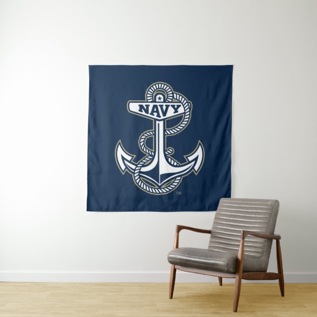 Naval Academy Anchor Tapestry (In Situ)