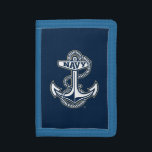 Naval Academy Anchor Trifold Wallet<br><div class="desc">Check out these United States Naval Academy designs! Show off your Midshipmen pride with these new University products. These make the perfect gifts for the Naval Academy student, alumni, family, friend or fan in your life. All of these Zazzle products are customizable with your name, class year, or club. Go...</div>