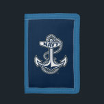Naval Academy Anchor Trifold Wallet<br><div class="desc">Check out these United States Naval Academy designs! Show off your Midshipmen pride with these new University products. These make the perfect gifts for the Naval Academy student, alumni, family, friend or fan in your life. All of these Zazzle products are customizable with your name, class year, or club. Go...</div>