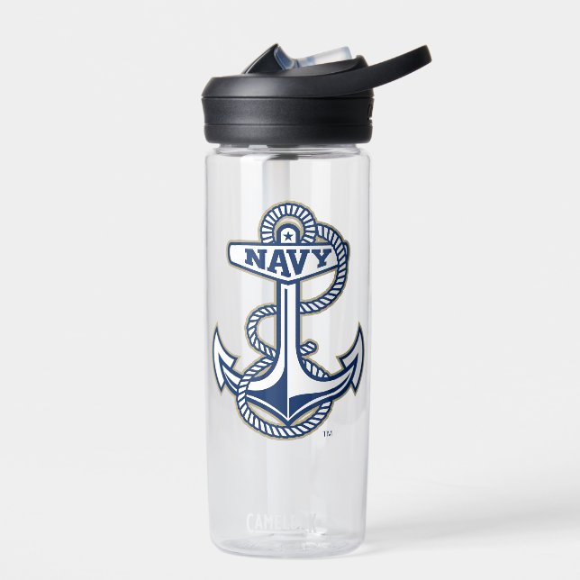 Naval Academy Anchor Water Bottle (Left)
