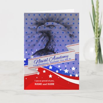 Naval Academy Graduate American Eagle Card by SalonOfArt at Zazzle
