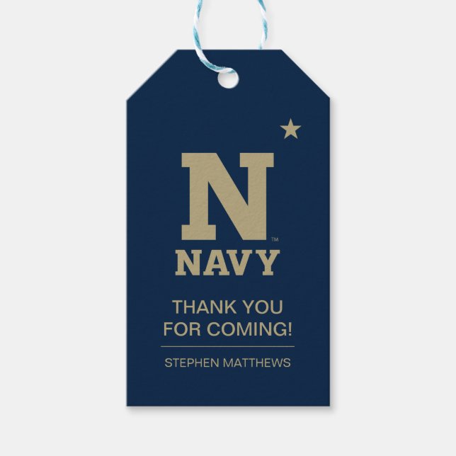 Naval Academy Graduate Gift Tags (Front)