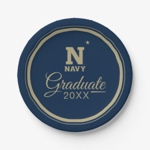 Naval Academy Graduate Paper Plates