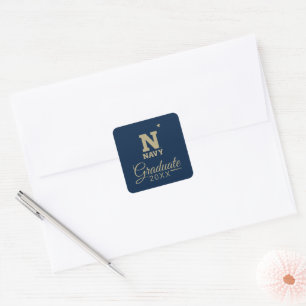 Naval Academy Graduate Square Sticker