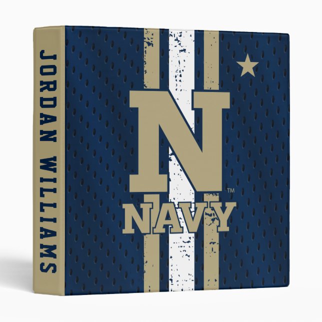Naval Academy Jersey 3 Ring Binder (Front/Spine)