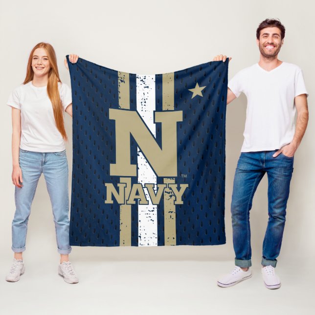 Naval Academy Jersey Fleece Blanket (In Situ)