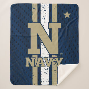Naval Academy Jersey Sherpa Blanket