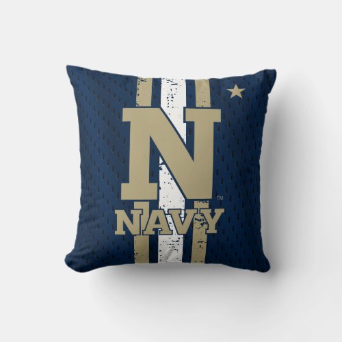 Naval Academy Jersey Throw Pillow