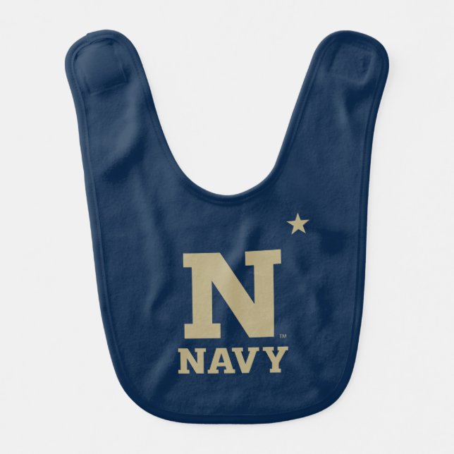 Naval Academy Logo Baby Bib (Front)