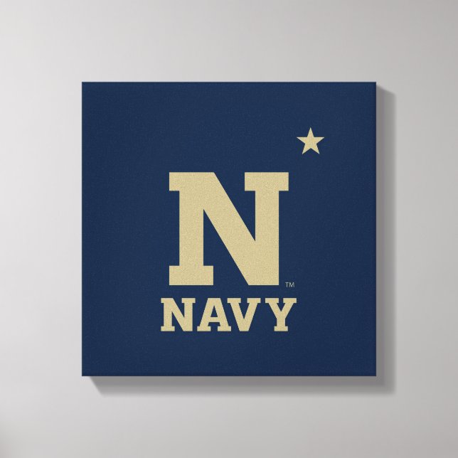 Naval Academy Logo Canvas Print (Front)