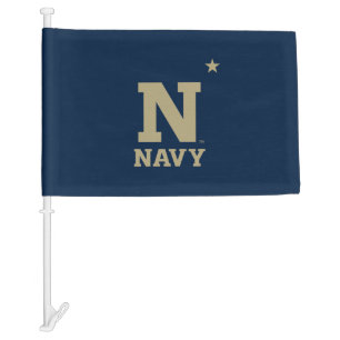 Naval Academy Logo Car Flag