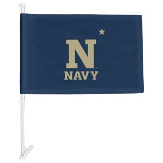 Naval Academy Logo Car Flag