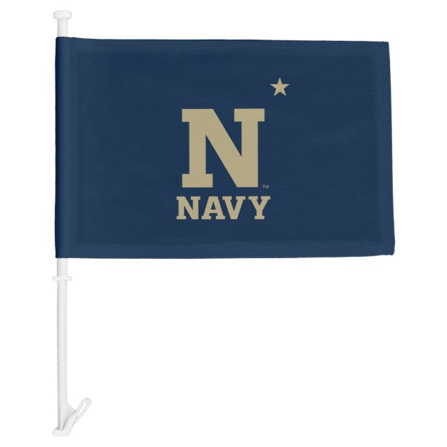 Naval Academy Logo Car Flag (Front)