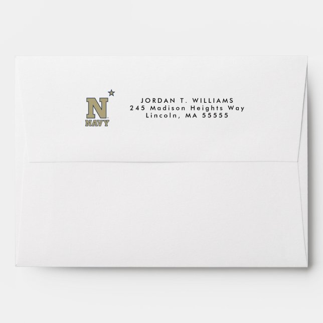 Naval Academy Logo Envelope (Back (Top Flap))
