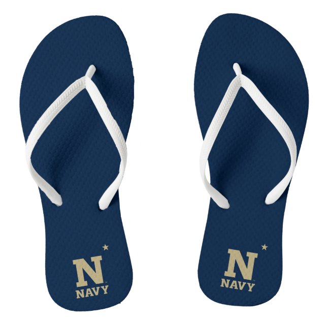 Naval Academy Logo Flip Flops (Footbed)
