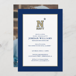Naval Academy Logo   Graduation Announcement