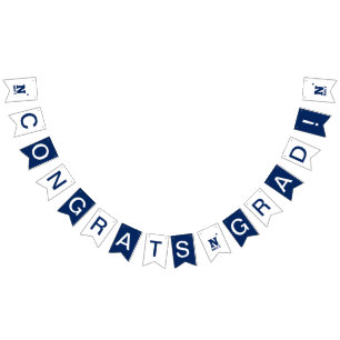 Naval Academy Logo   Graduation Bunting Flags