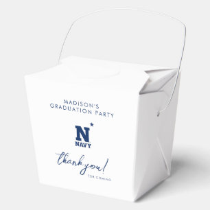 Naval Academy Logo Graduation Favor Boxes